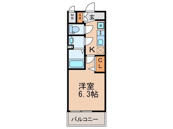 ララプレイス天王寺シエロ(1402)の物件間取画像